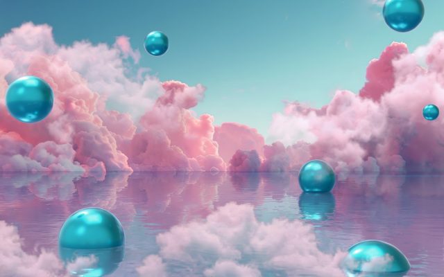 1739306284_Built-on-Bluesky-Pinksky-brings-its-Instagram-like-app-to-Android.jpg pink clouds, blue bubbles