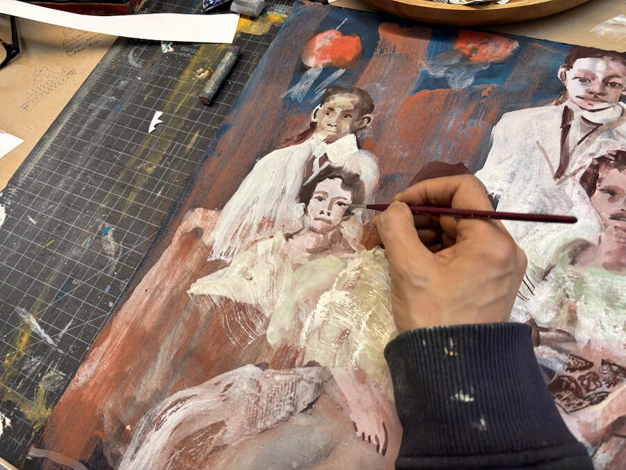 Maia Cruz Palileo in their studio