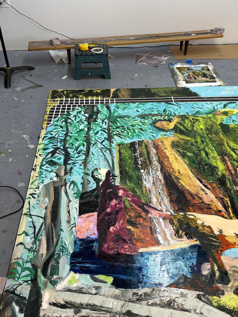 Works in progress in Maia Cruz Palileo's Studio