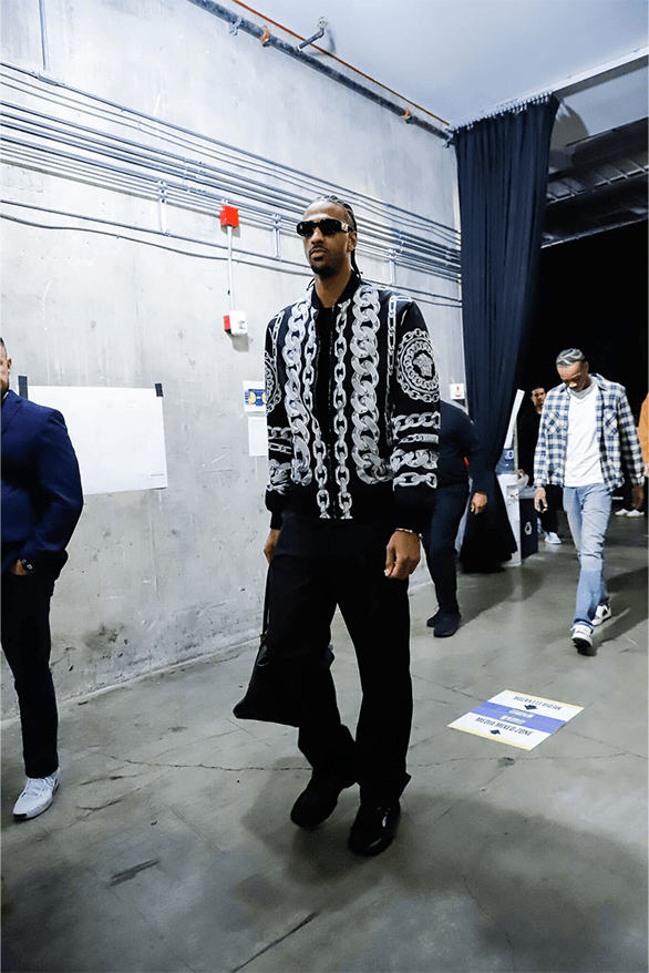 Alexandre Sarr Versace Campaign Interview Feature basketball eyewear biggie
