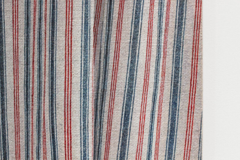 closer view of stripes painting