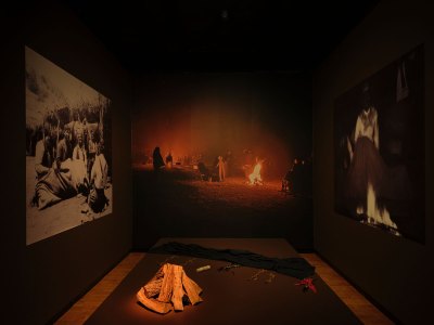 A museum exhibition highlighting various Indigenous approaches to fire. 