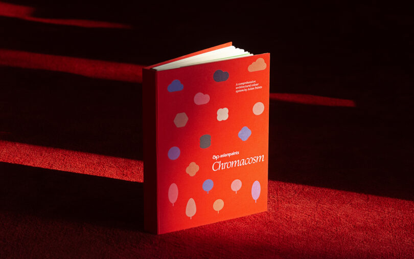 A red book titled 