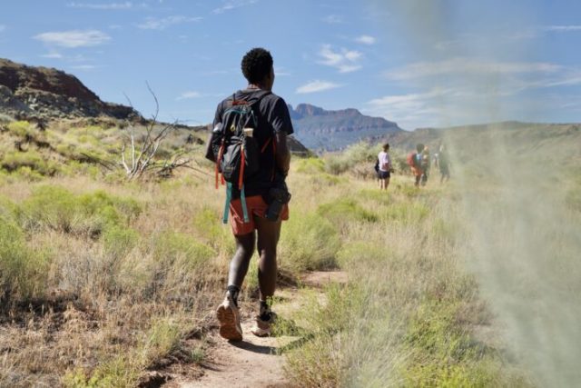 1740787930_The-Best-Hiking-Shoes-of-2025.jpg A man walks down a trail while wearing hiking boots