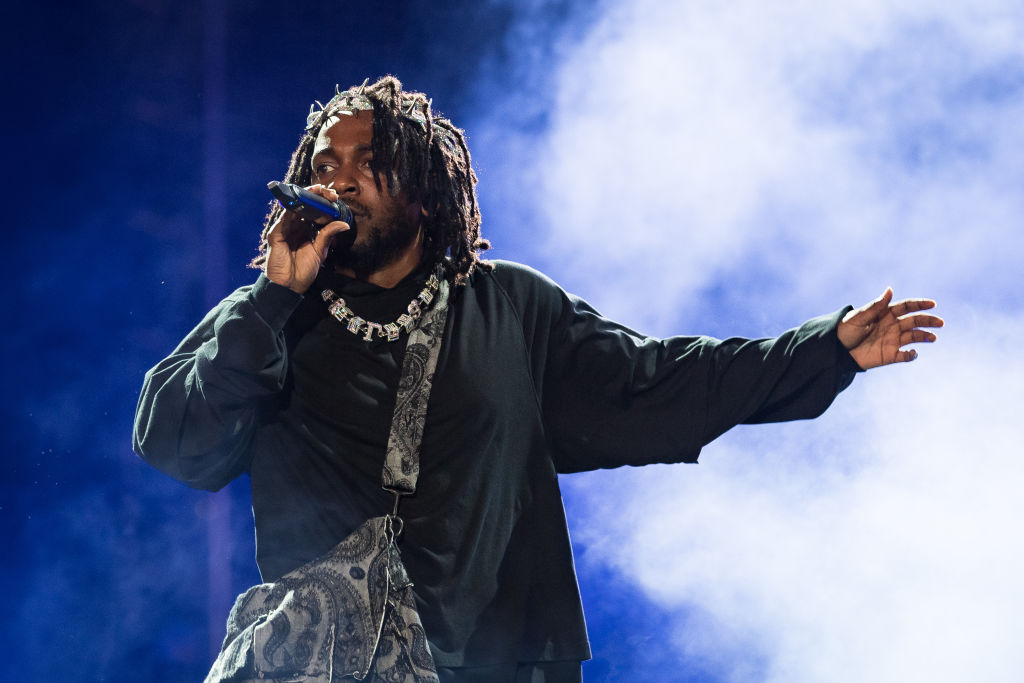 Apple-Music-adds-a-better-sounding-Spatial-Audio-version-of-Kendrick.jpeg Rapper Kendrick Lamar performs onstage during day three of Rolling Loud Miami 2022 at Hard Rock Stadium on July 24, 2022 in Miami Gardens, Florida.