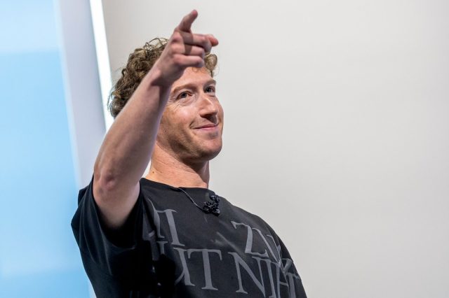 Court-filings-show-Meta-paused-efforts-to-license-books-for.jpg Mark Zuckerberg, chief executive officer of Meta Platforms Inc., during the Meta Connect event in Menlo Park, California, US, on Wednesday, Sept. 25, 2024. Meta Platforms Inc. debuted its first pair of augmented reality glasses, devices that show a combined view of the digital and physical worlds, a key step in Chief Executive Officer Mark Zuckerberg's goal of one day offering a hands-free alternative to the smartphone. Photographer: David Paul Morris/Bloomberg via Getty Images