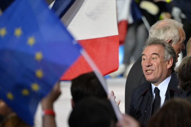 French-Government-Slashes-Arts-Funding.jpg PARIS, FRANCE - MAY 01: Francois Bayrou arrives a French Presidential Candidate Emmanuel Macron is about to give a political meeting at Grande Halle de La Villette on May 1, 2017 in Paris, France. Emmanuel Macron faces President of the National Front, Marine Le Pen in the final round of the French presidential elections on May 07. (Photo by Aurelien Meunier/Getty Images)