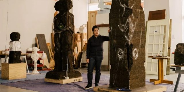 Huma Bhabha "Before The End" Sculptures