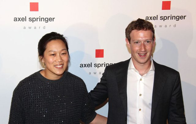 Mark-Zuckerbergs-charity-U-turns-ends-DEI-efforts.jpg BERLIN, GERMANY - FEBRUARY 25: Marc Zuckerberg and his wife Priscilla Chan Zuckerberg arrive to the Axel Springer Award ceremony on February 25, 2016 in Berlin, Germany. (Photo by Anita Bugge/WireImage)