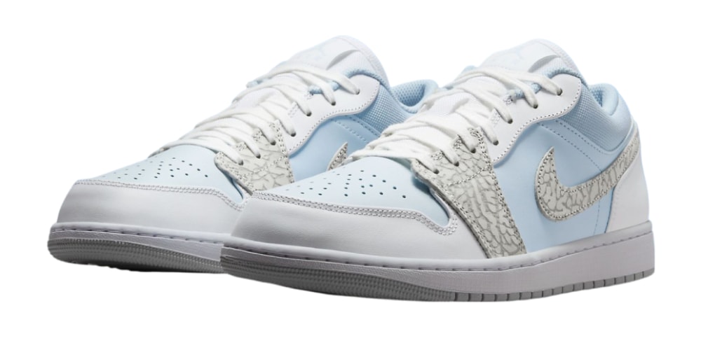Nike Air Jordan 1 Low "Blue Tint" Elephant Print