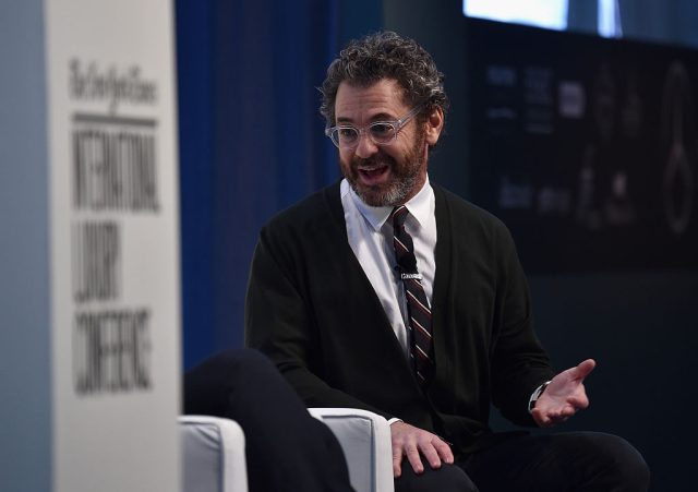 Nike-Resumes-Collaboration-with-Artist-Tom-Sachs-After-Cutting-Ties.jpg MIAMI, FL - DECEMBER 03: Artist Tom Sachs speaks onstage at the The New York Times International Luxury Conference at Mandarin Oriental on December 3, 2014 in Miami, Florida. (Photo by Larry Busacca/Getty Images for The New York Times International Luxury Conference)