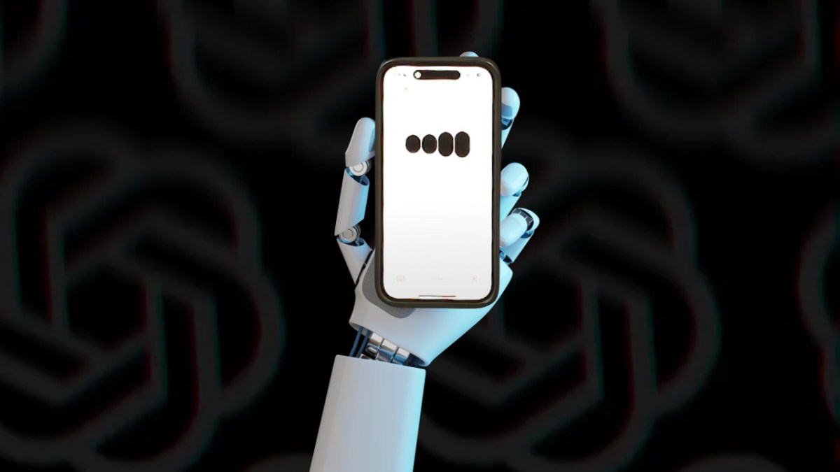 OpenAI-pledges-that-its-models-wont-censor-viewpoints.jpg white robotic hand holding a phone with OpenAI's GPT-4o on the screen