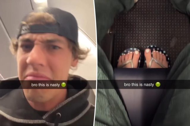 Plane passenger who won't move feet gets 'instant karma': video Plane passenger who won't move feet gets 'instant karma': video