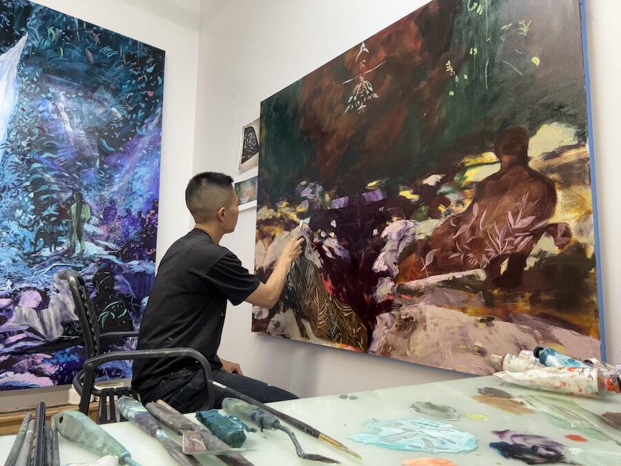 Maia Cruz Palileo in their studio