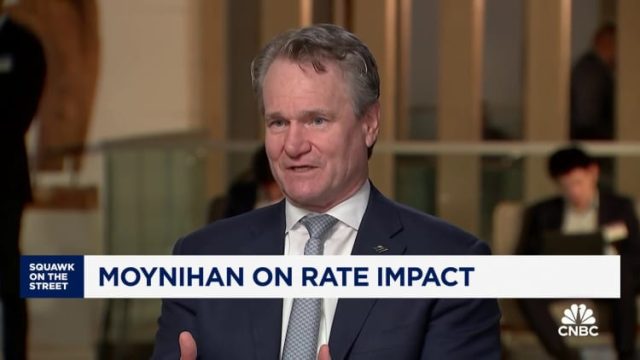 ‘Rates-are-going-to-stay-where-they-are.jpg Bank of America CEO Brian Moynihan: Our research team has taken all rate cuts off the table