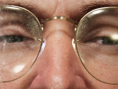 A close-up of a digitally rendered man's face.