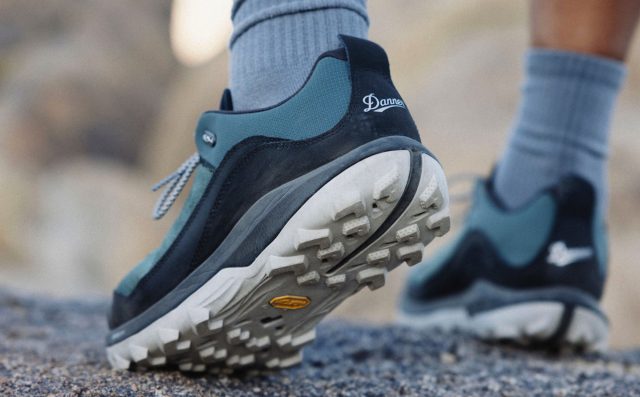 1742600112_Danners-First-Hiking-Shoe-With-Recraftable-Sole-Aims-for-Trail.jpeg Close up shot of sole on a hiking shoe
