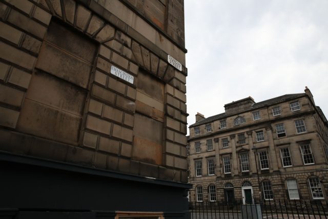 Connecticut-Based-Palestine-Museum-US-to-Launch-Satellite-Exhibition-in-Edinburgh.jpg An imitation street sign that says Emancipation Street which has been erected in Dundas Street, Edinburgh, in the wake of the Black Lives Matter protests across the UK. (Photo by Andrew Milligan/PA Images via Getty Images)