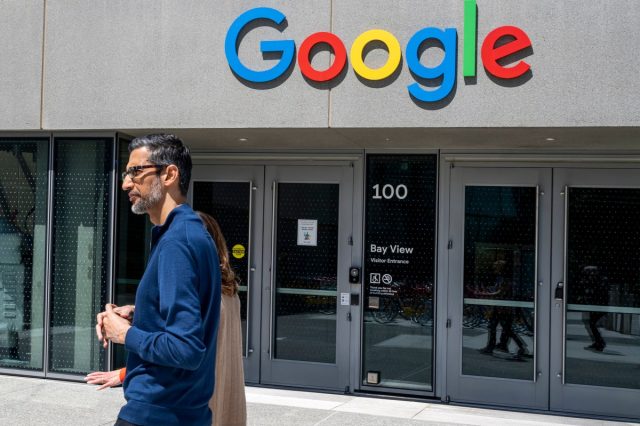 Google-scrubs-mentions-of-diversity-and-equity-from-responsible-AI.jpg Sundar Pichai, chief executive officer of Alphabet Inc., during an interview on "The Circuit with Emily Chang" at Google's Bay View campus in Mountain View, California, US, on Wednesday, May 1, 2024.