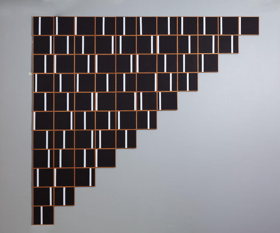 Astha Butail, An Imagined Unreality, 2024. Archival glue, cambric and MDF, 2.4 × 2.2 m. Courtesy: the artist and Vadehra Art Gallery
