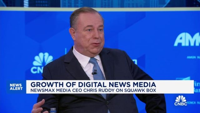 Newsmax-stock-starts-trading-on-NYSE.jpg Newsmax Media CEO Chris Ruddy on NYSE debut: We're conservative with an independent news mission