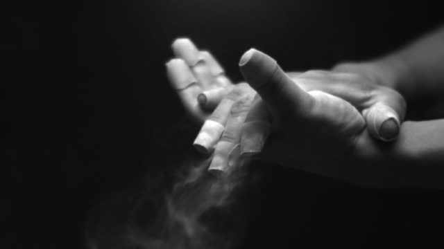 Study-Hand-clapping-is-akin-to-a-Helmholtz-resonator.jpg black and white photo of two hands clapping