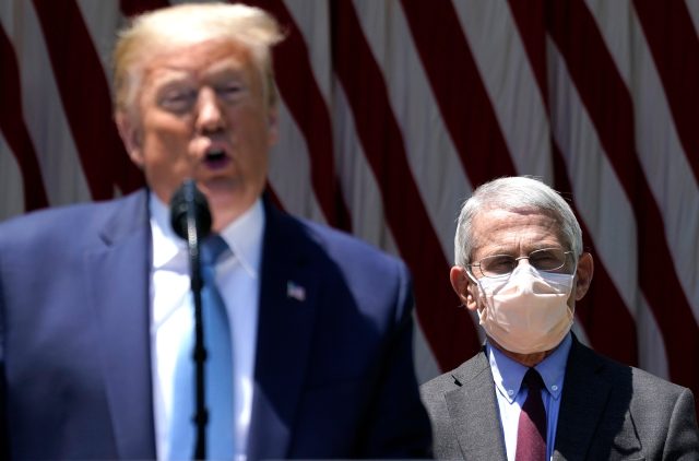 The-long-shadow-of-Covid-19-vaccine-backlash-five-years-later.jpeg President Donald Trump and Dr. Anthony Fauci, director of the US’s top infectious disease research group.