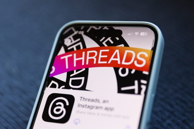 Threads-tests-adding-interests-on-profiles-to-connect-users-with.jpg Threads on App Store is seen in this illustration photo.