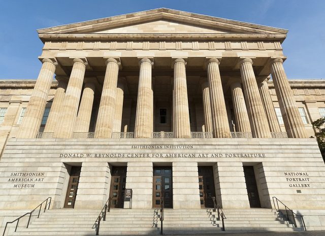 Trump-Executive-Order-Targets-Anti-American-Content-at-Smithsonian.jpg View of the Smithsonian American Art Museum building in Washington, D.C., 2012.