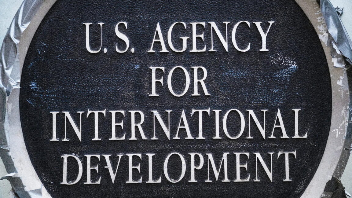 Sign for USAID