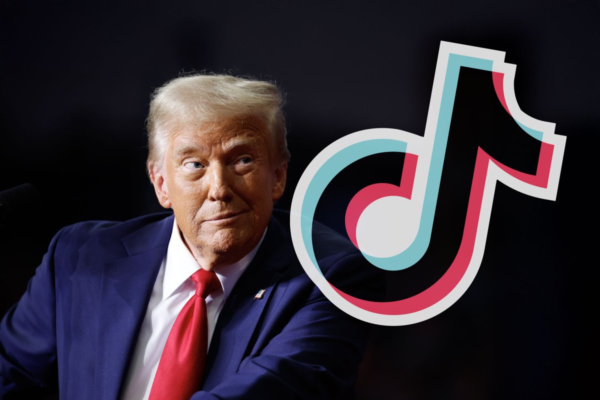 Trump-says-TikTok-deal-will-come-before-April-5-deadline.jpg Trump and TikTok logo