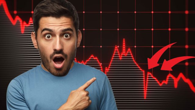 Employee-pricing-for-all-tariffs-on-the-sticker-OEMs-react.jpg A man so surprised his head has grown several sizes too large in front of a scary stock chart with red arrows