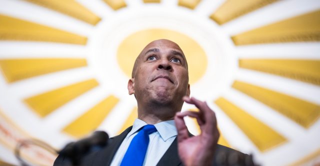 Why is Cory Booker spending hours talking on the Senate floor?