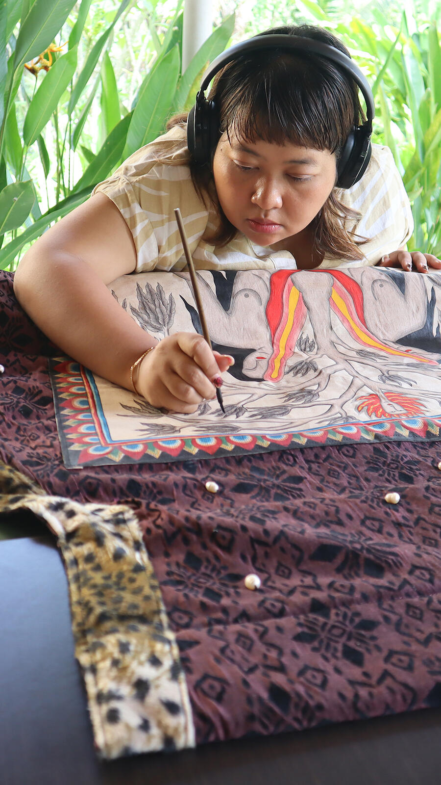 Citra Sasmita in her studio