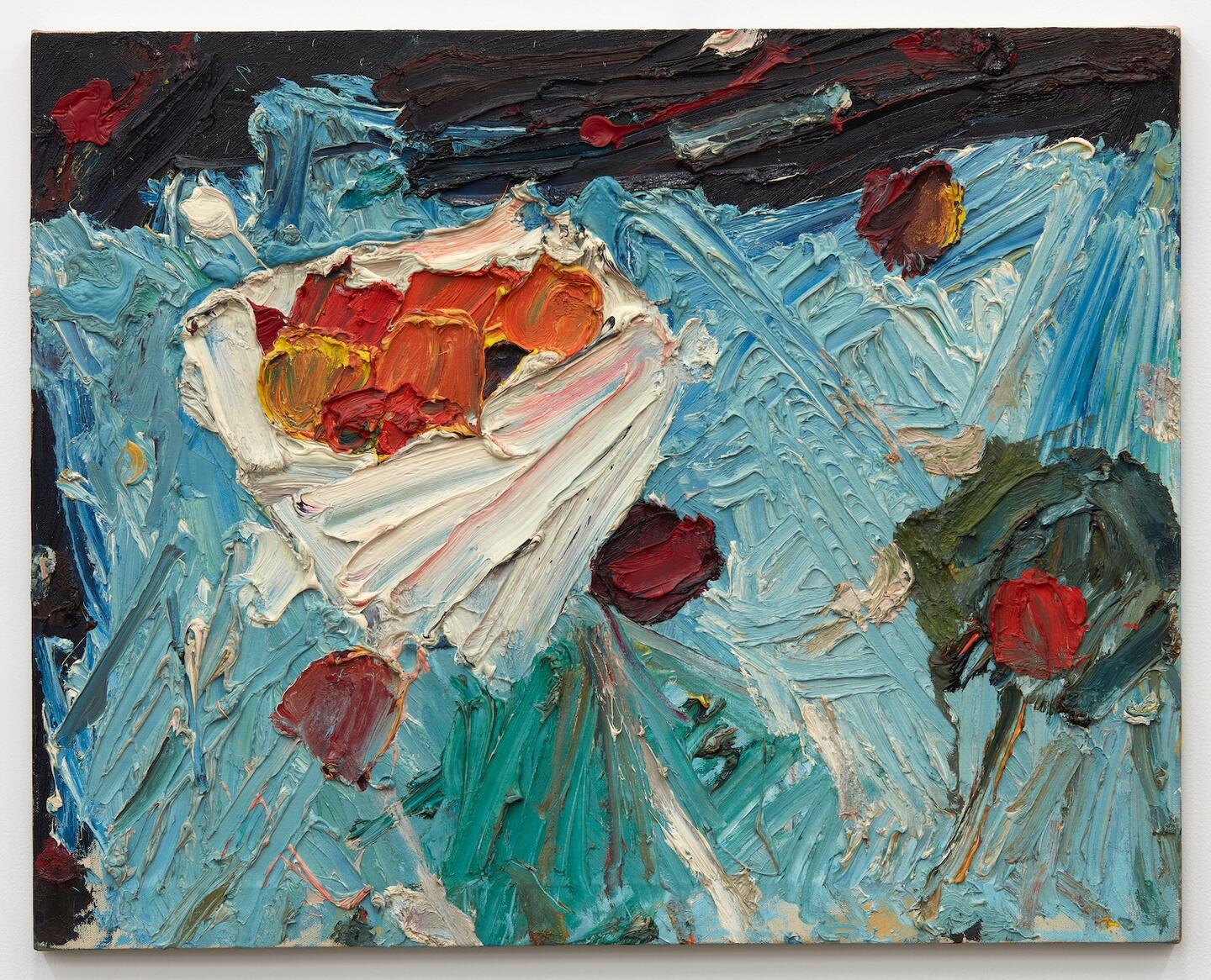  Manoucher Yektai, Blue Table, 1960 Oil on canvas, 27 × 33 cm. Presented by Karma. $100k – $250k