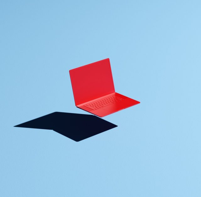 A-decade-in-bootstrapped-Thinkst-Canary-reaches-20M-in-ARR.jpg Conceptual image of a red laptop floating mid-air on a blue background with a hard shadow