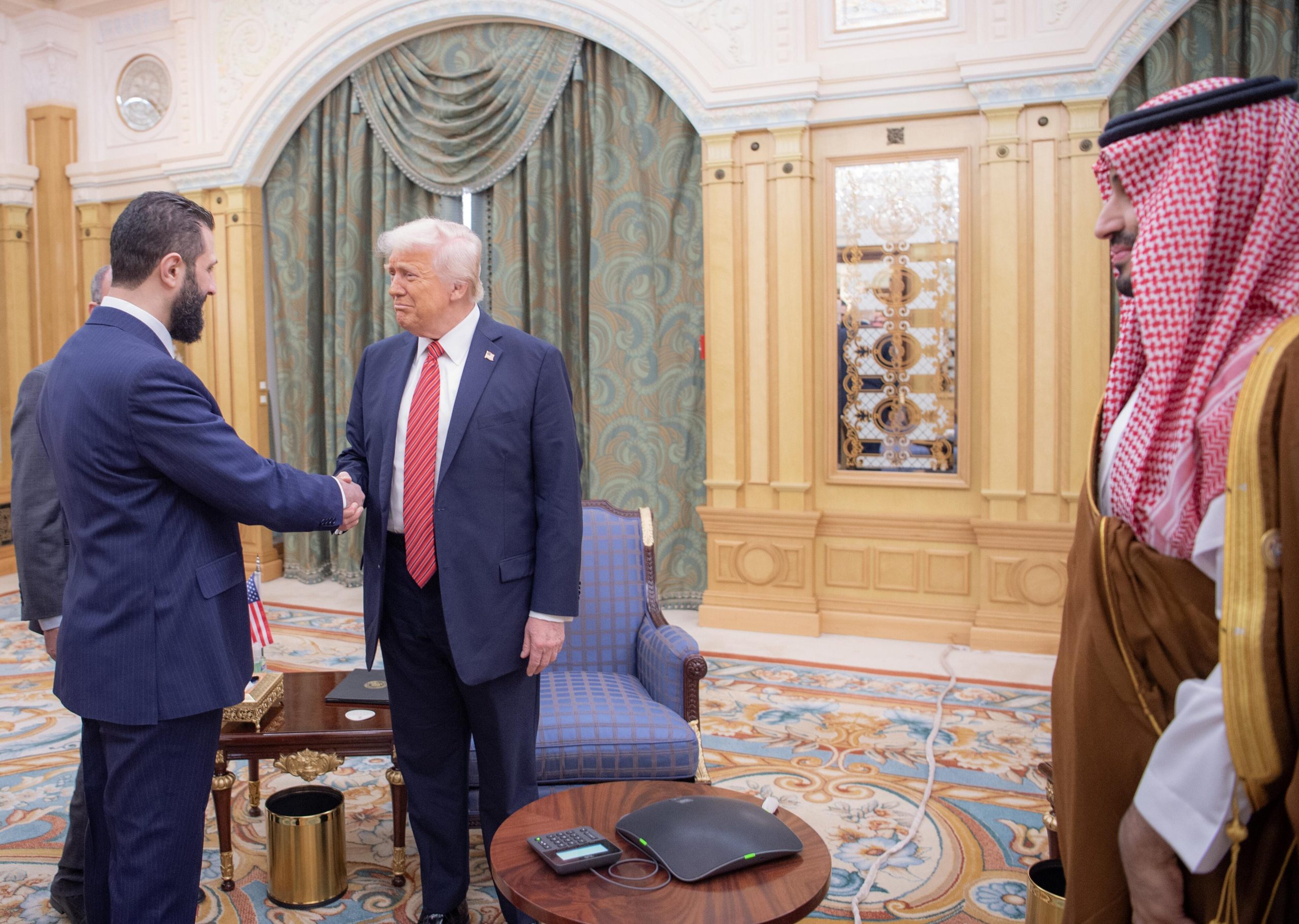 Breaking-Down-Trumps-Plan-to-Lift-US-Sanctions-on-Syria.jpeg Donald Trump - Ahmed al-Shara meeting in Riyadh