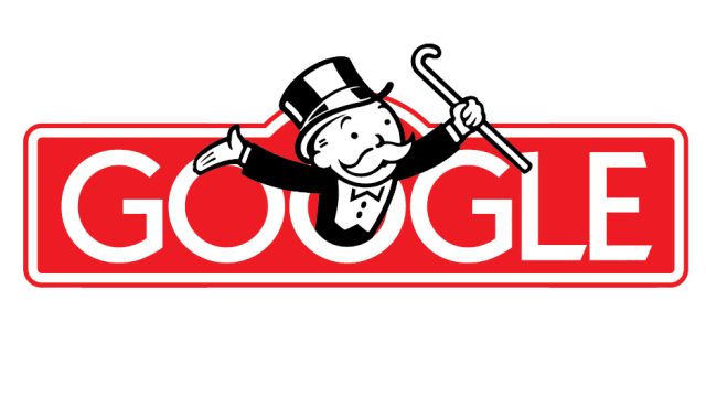 DOJ-confirms-it-wants-to-break-up-Googles-ad-business.jpg The logo for the board game Monopoly, complete with Uncle Pennybags, has been transformed to say Google.