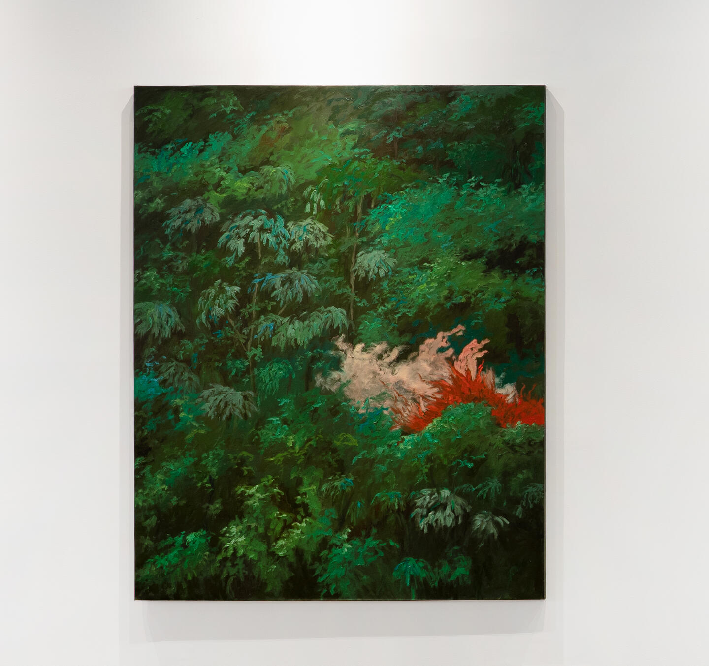Nohemí Pérez, Apuntes para el ruido del hombre, 2023. Oil on canvas, 200 x 160 x 4 cm. Courtesy: Instituto de Visión and the artist. Photo: Juan Pablo Velasco