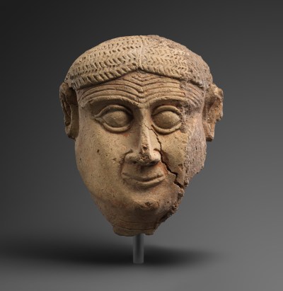 Communications
T 212 570 3951
communications@metmuseum.org
Contact
Ann Bailis
www.metmuseum.org
Image
Identification
V
e
ssel supported by two rams
Early Dynastic IIIa
ca. 2600
–
2500 BCE
Mesopotamia
Sumerian
Gypsum alabaster
H. 2 3/4 x W. 4 5/8 x D. 1 3/16 in. (7 x 11.8 x 3 cm)
Gift of Norbert Schimmel Trust, 1989
H
ead of a male
Old Babylonian
ca. 2000–1600 BCE
Southern Mesopotamia
Babylonian
Ceramic, paint
H. 7 1/16 × W. 5 1/2 in. (18 × 14 cm)
Rogers Fund, 1972