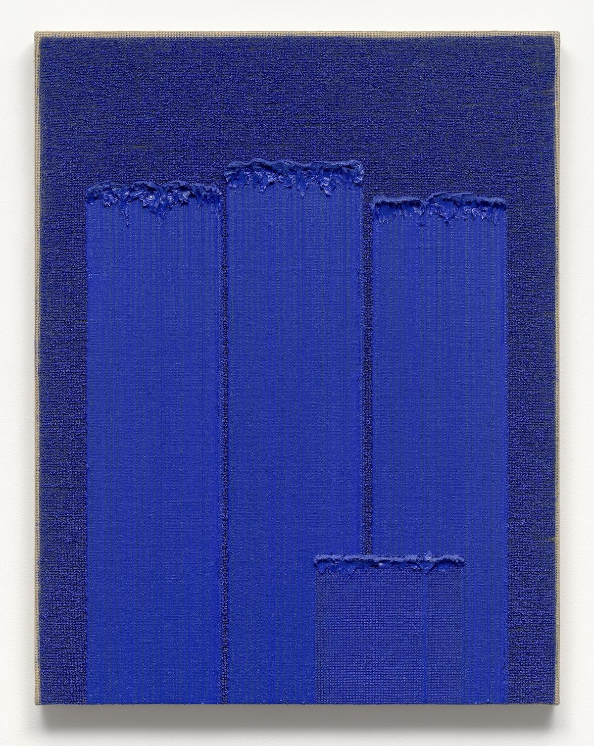 Ha Chong-Hyun, Conjunction 24-45, 2024. Oil on hemp cloth, 117 × 91 cm. Courtesy: Kukje Gallery