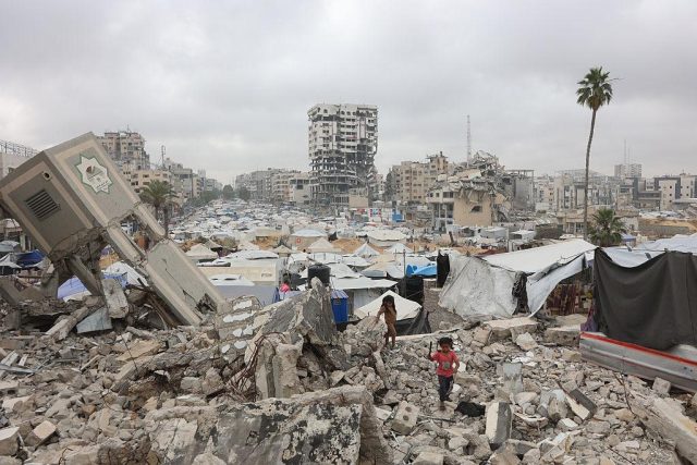 Trump-Suggests-US-Take-Gaza-Turn-Into-Freedom-Zone.jpeg PALESTINIAN-ISRAEL-CONFLICT