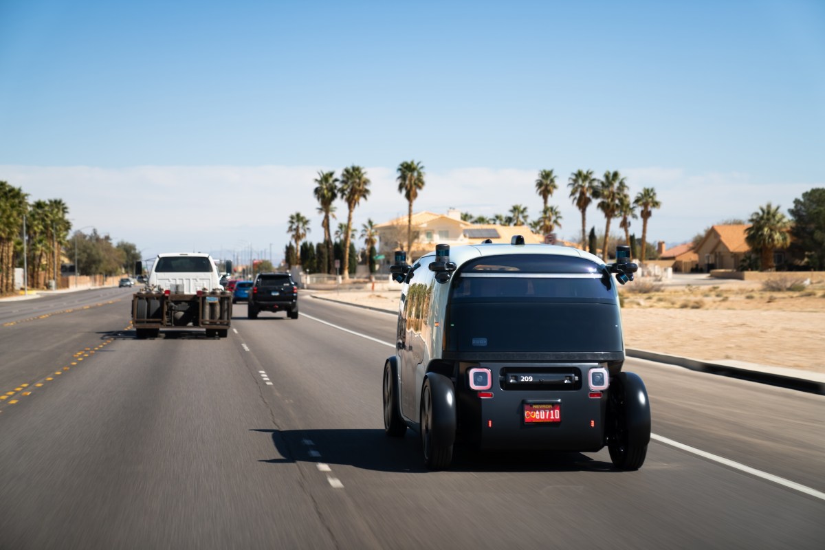 Zoox-issues-second-robotaxi-software-recall-in-a-month-following.jpg Zoox robotaxi on the road in Las Vegas