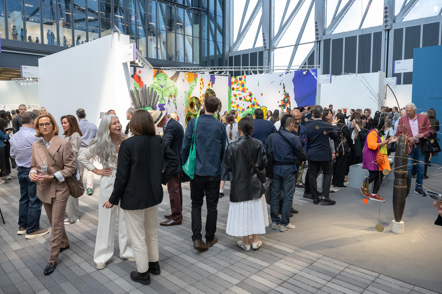 Gagosian’s stand on the opening day of Frieze New York 2025. Photo: Casey Kelbaugh. Courtesy: Frieze and CKA
