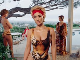 SKIMS and Roberto Cavalli team up on retro swimwear collection