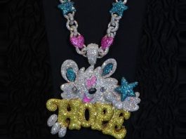 BTS J-Hope Verdy Designed Iced-Out Alex Moss NY Chain