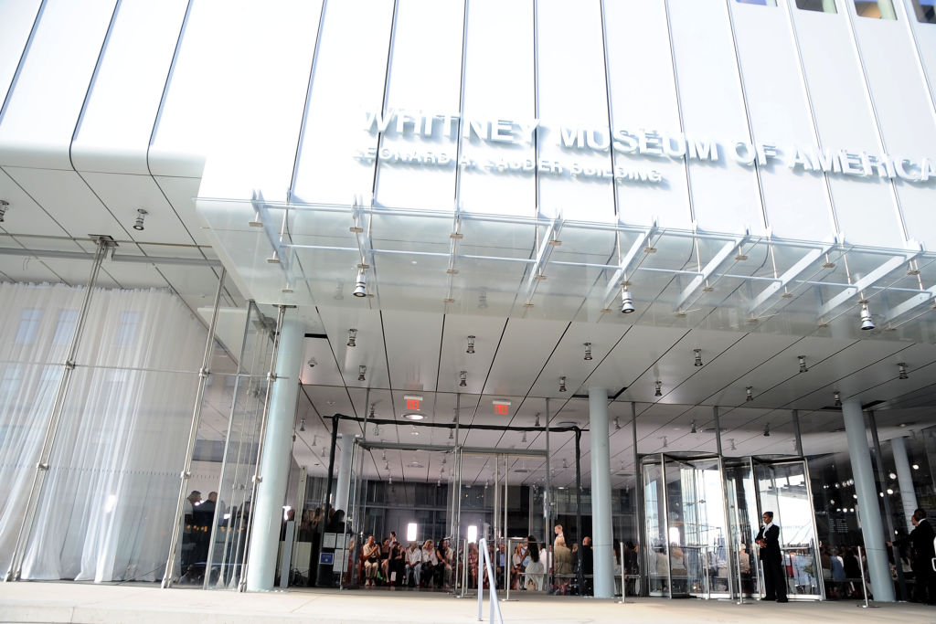 ISP-Alumni-Denounce-Whitneys-Cancellation-of-Pro-Palestine-Performance.jpg NEW YORK, NY - SEPTEMBER 12: Atmosphere at Carolina Herrera Spring/Summer 2024 Fashion Show at The Whitney Museum of American Art on September 12, 2023 in New York. (Photo by Paul Bruinooge/PMC)