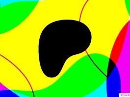 Patreon logo with colorful background