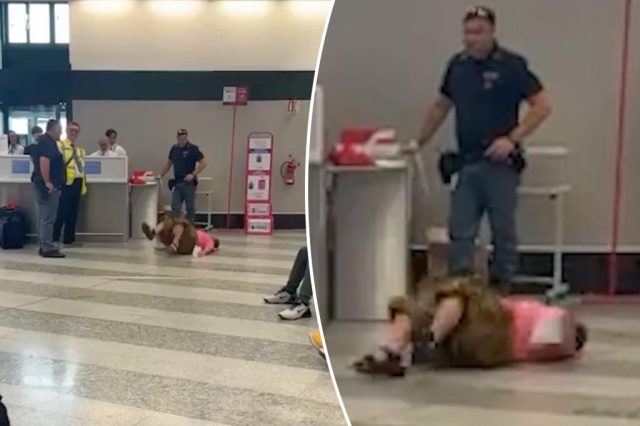'Spoiled' passenger has airport meltdown after being told her luggage 'Spoiled' passenger has airport meltdown after being told her luggage is too heavy: 'So pathethic'