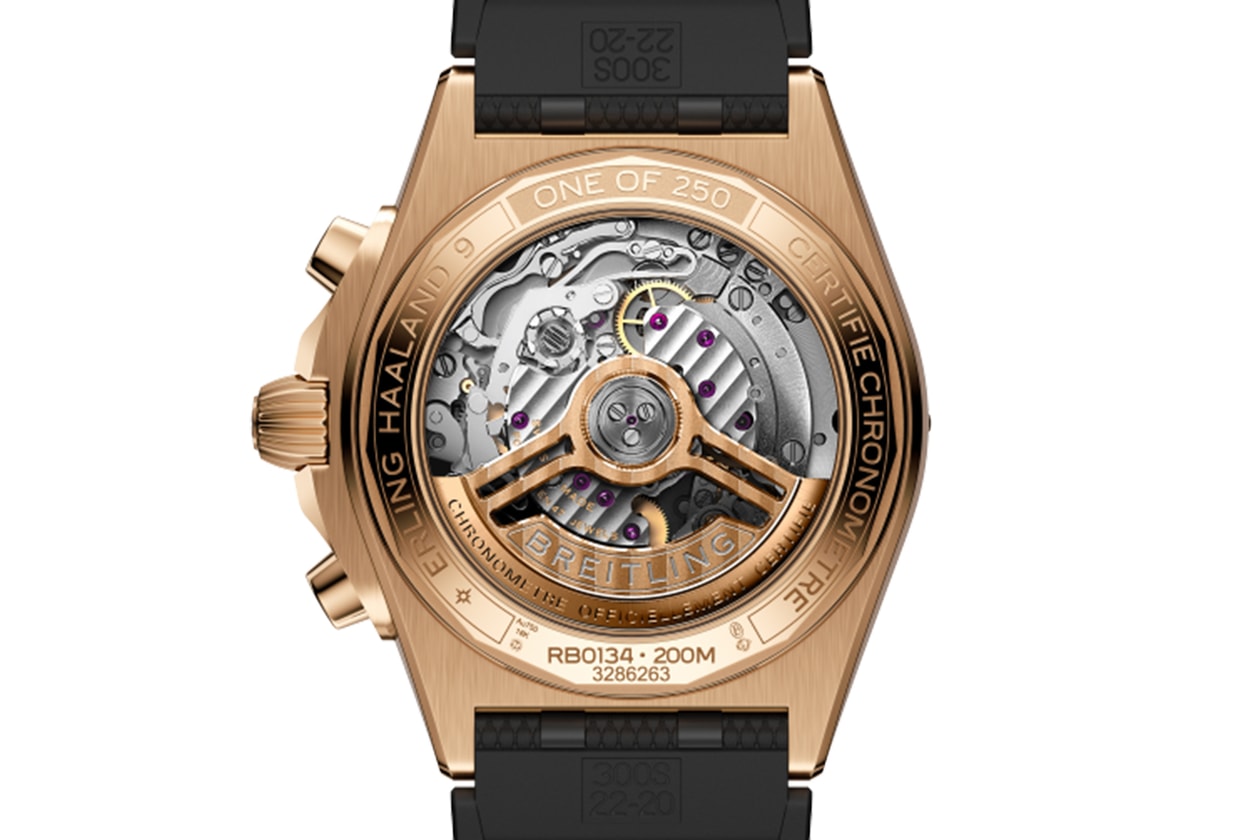 Erling Haaland Breitling Chronomat Limited Edition Collaboration Info Muonionalusta meteorite Breitling Manufacture Caliber 01